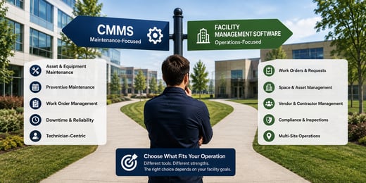 CMMS vs Facility Management Software: A 2026 Decision Guide